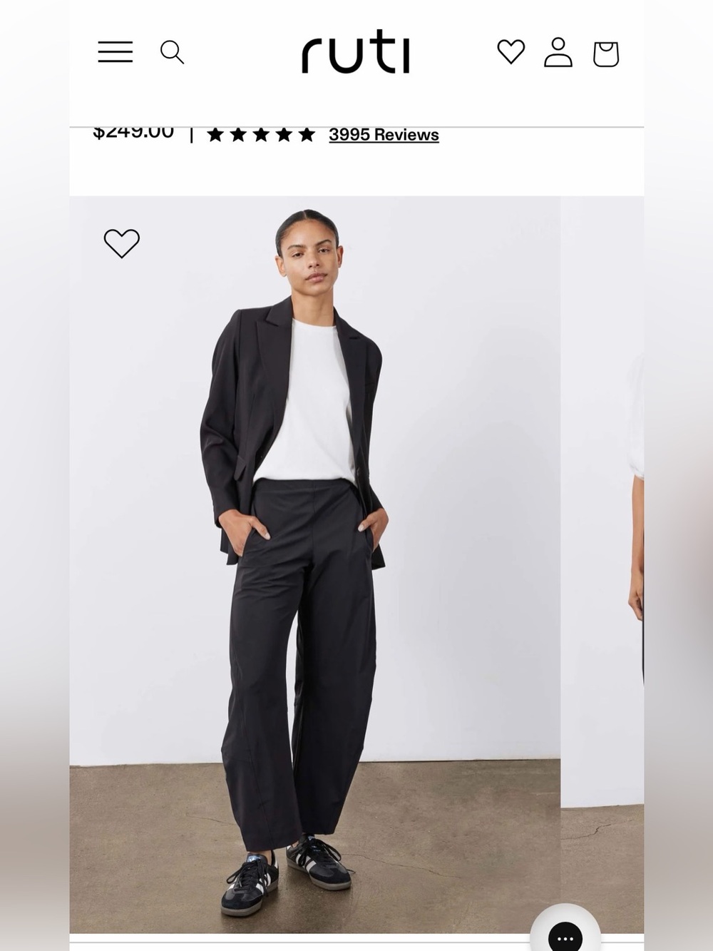 Ruti Women’s On The Loose Black Pants, Size 8P
